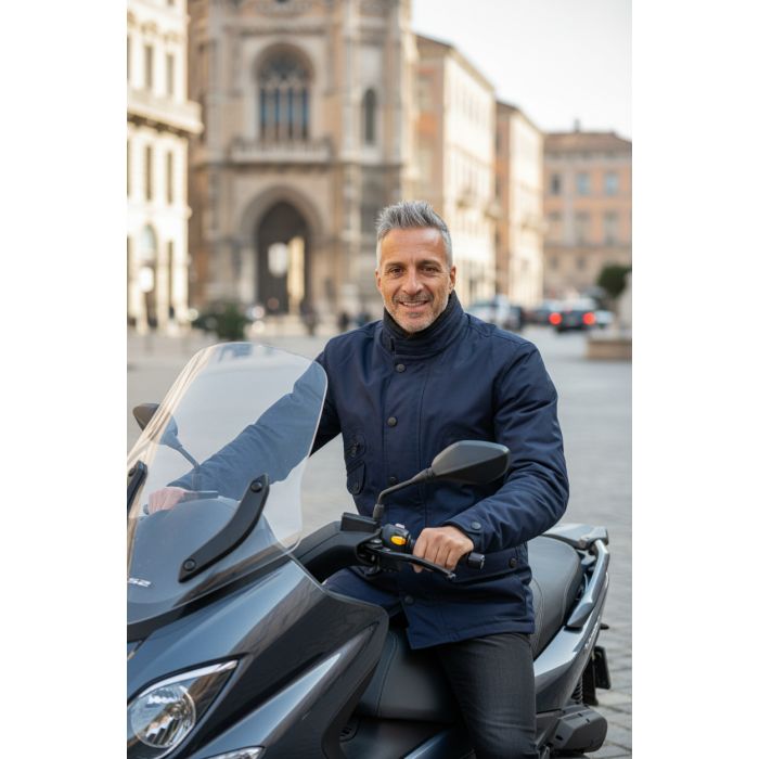 Warme und wasserdichte Ixs Longtailjacke blau