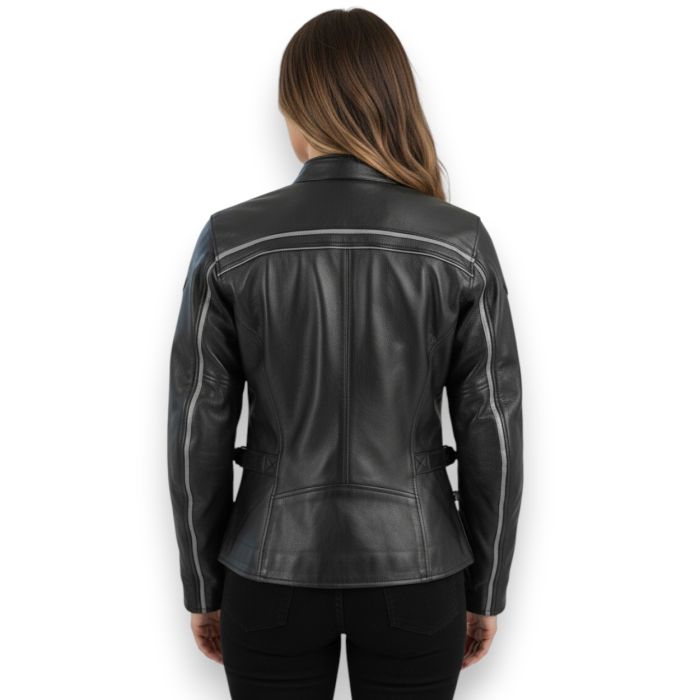 Giacca Pelle Donna Jofama Mod. Vis A Vis Nero