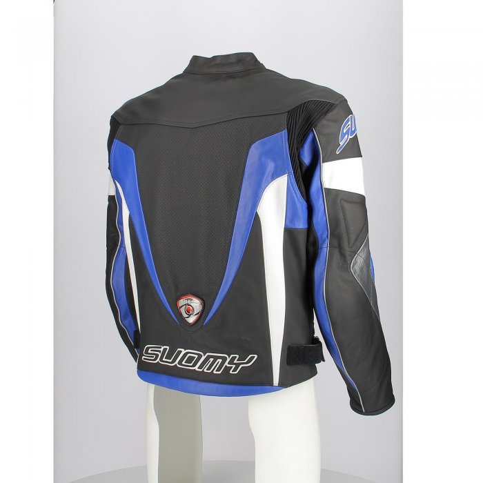 suxecg07.bl-hd-0010.jpg| GIACCA PELLE SUOMY RACING CON PROTEZIONI BLU FANT