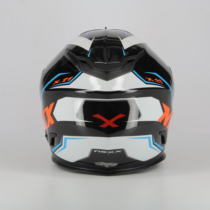 Casque intégral Carbon Nexx X.t1 Carbon Raptor White Orange
