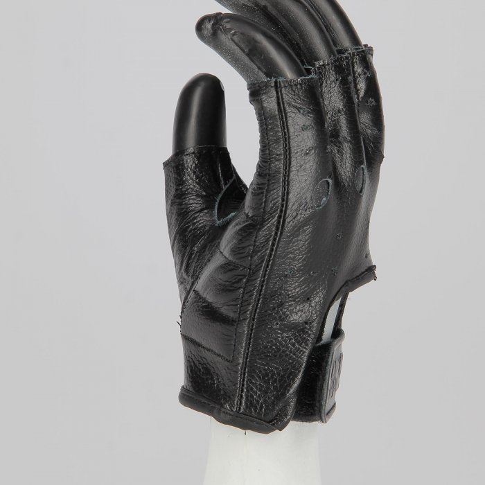 Lederhandschuh Halbfinger Ixs Easy Black