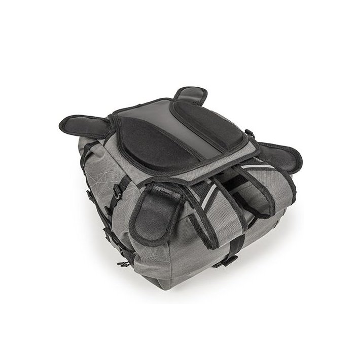 Tankbag Grigia Estensibile Ra315 Fissaggio Magneti E Cinghie