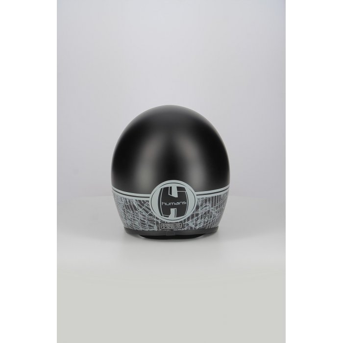 Casco Jet Fibra Motocubo Miami Vis Bolla Humans Nero Opaco