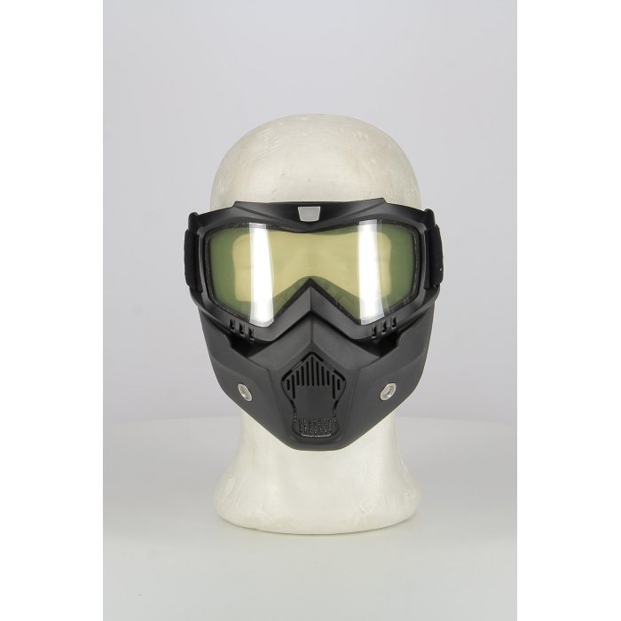 Maschera Combat Per Caschi Aperti Trasparente