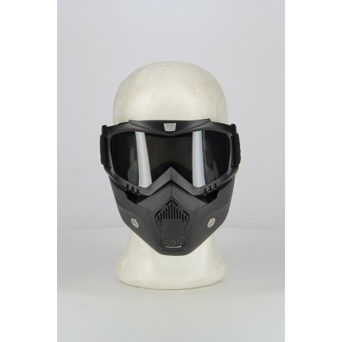 Maschera Combat Per Caschi Aperti Lente Fume'