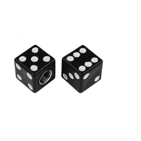 Coppia Di Tappi Valvole Hot Leathers Dado Nero