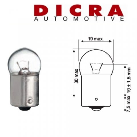 Lampadina Dicra Ba15s 12v 5w