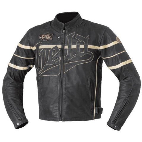 Giacca In Pelle Held Aras Nero Beige
