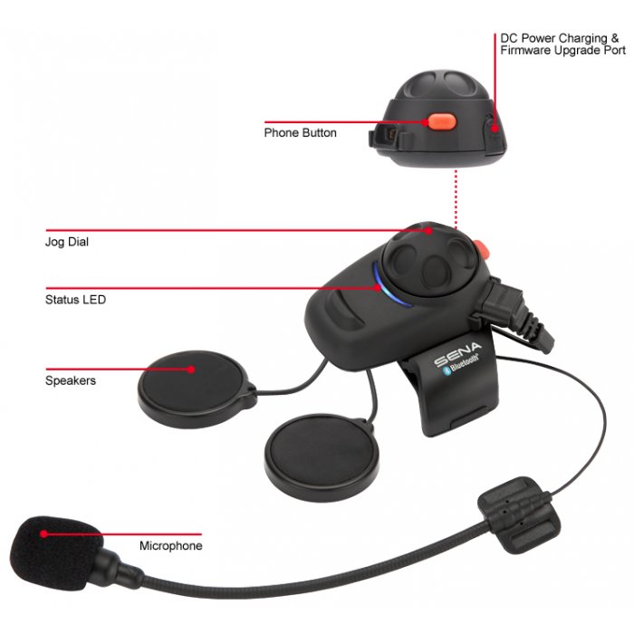 Coppia Auricolari Bluetooth Sena Smh5d