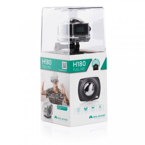 Action Camera Midland H180 Ripresa Semisferica