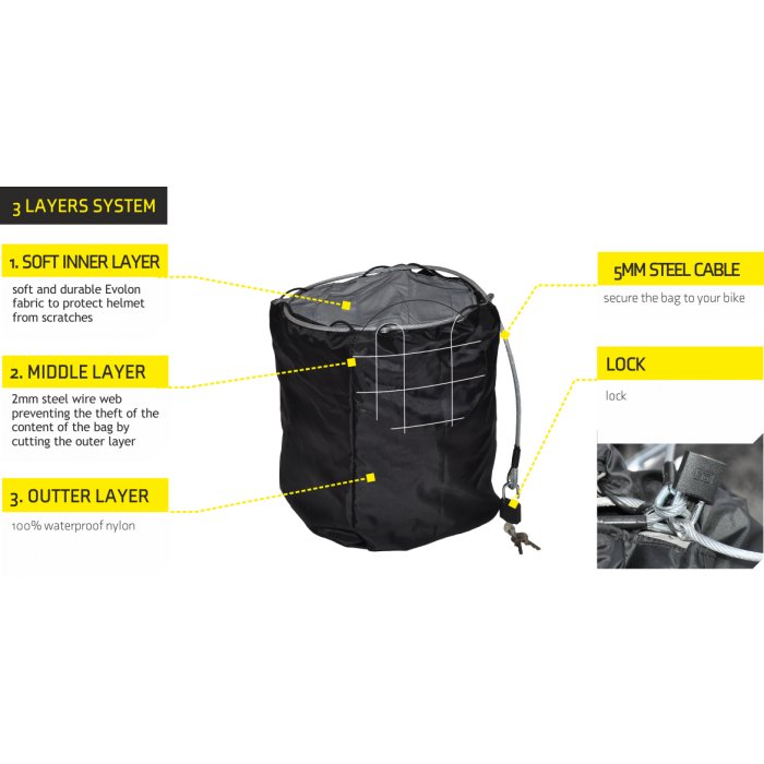 Sacca Stagna Portacasco Deemeed 42lt Con Cavo Di Sicurezza