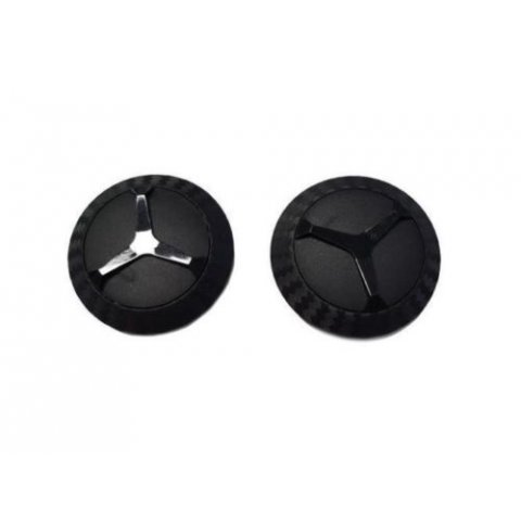 Placchette Black Carbon Per Casco Nolan N33/evo
