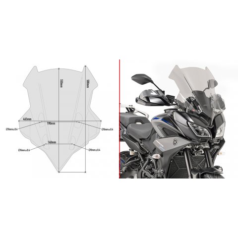 Givi Spoiler Yamaha Tracer 900 Gt Cod. D2139s