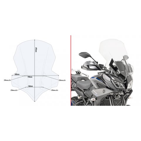 Givi Cupolino Trasp. Spec. Yamaha Cod. 2139dt