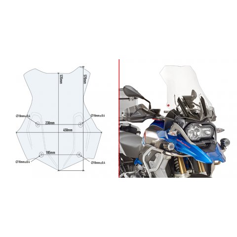 Givi Cupolino Bmw R1200gs (2016-17) Cod. 5124dt