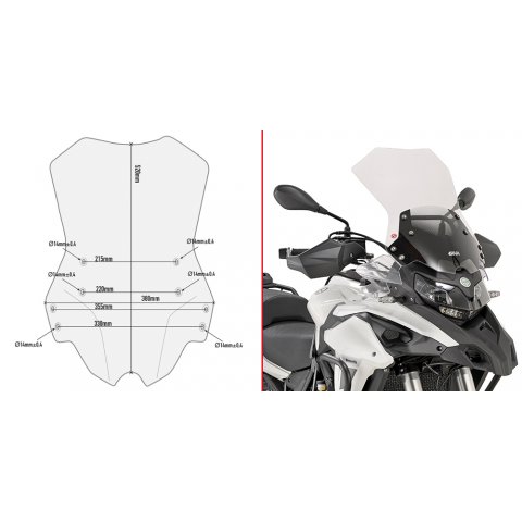 Givi Cupolino Benelli Trk502 (2017) Cod. D8703st