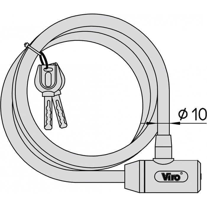 Cavo Acciaio Intrecciato  Viro Giglio 10mm X 60cm