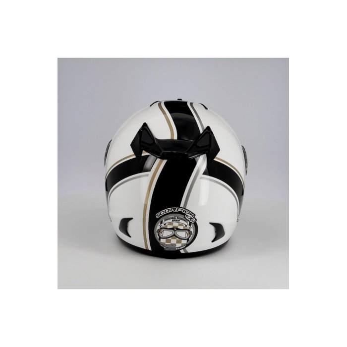 Casco Integrale Scorpion Exo 750 Air Vintage Bianco Nero