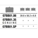 Set Pasticche Brembo 07bb01sp Sint. Road Post. Nd