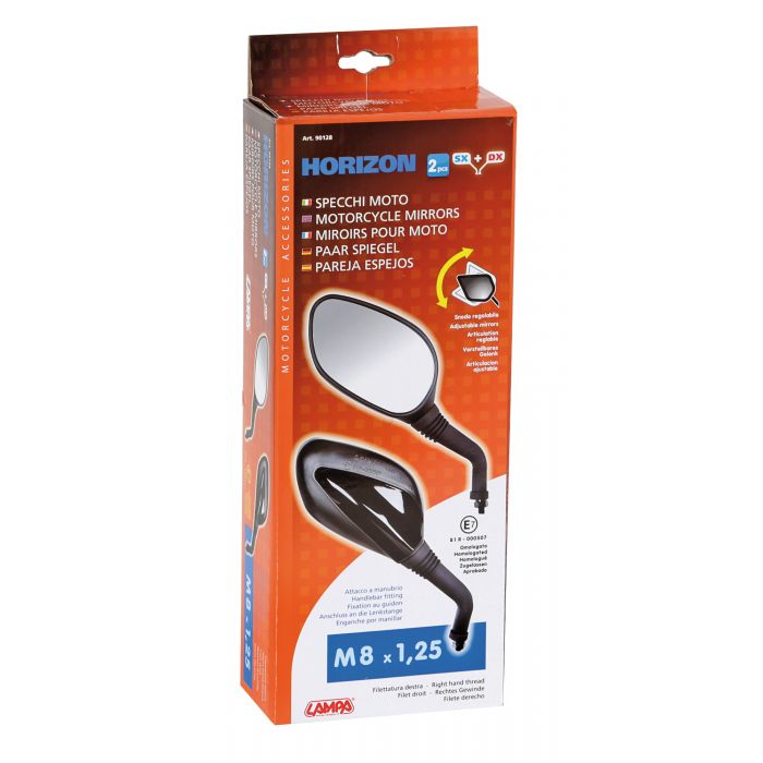 Coppia Specchi Moto Horizon Lampa 90128