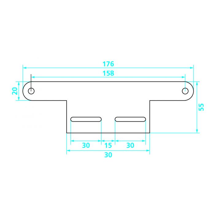 Supporto Catarifrangente Targa Moto Lampa 90145