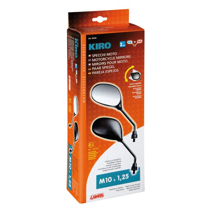 Coppia Specchi Moto Kiro Lampa 90430