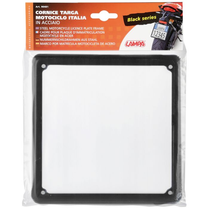 Cornice Targa Nera Per Motocicli Lampa 90481