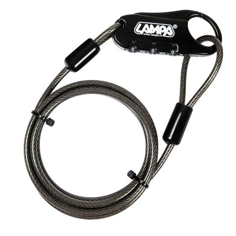 Lucchetto Antifurto Portex Con Cavetto Di Sicurezza Lampa 90596