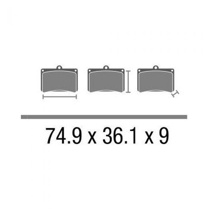 Set Pasticche Brembo 07011 Scooter Cc Nd