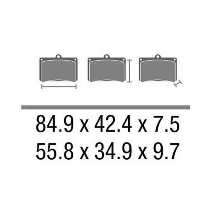 Set Pasticche Brembo 07014 Scooter Cc Nd