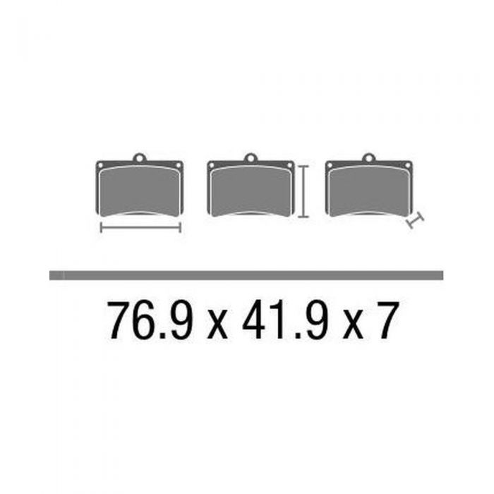 Set Pasticche Brembo 07027 Scooter Cc Nd