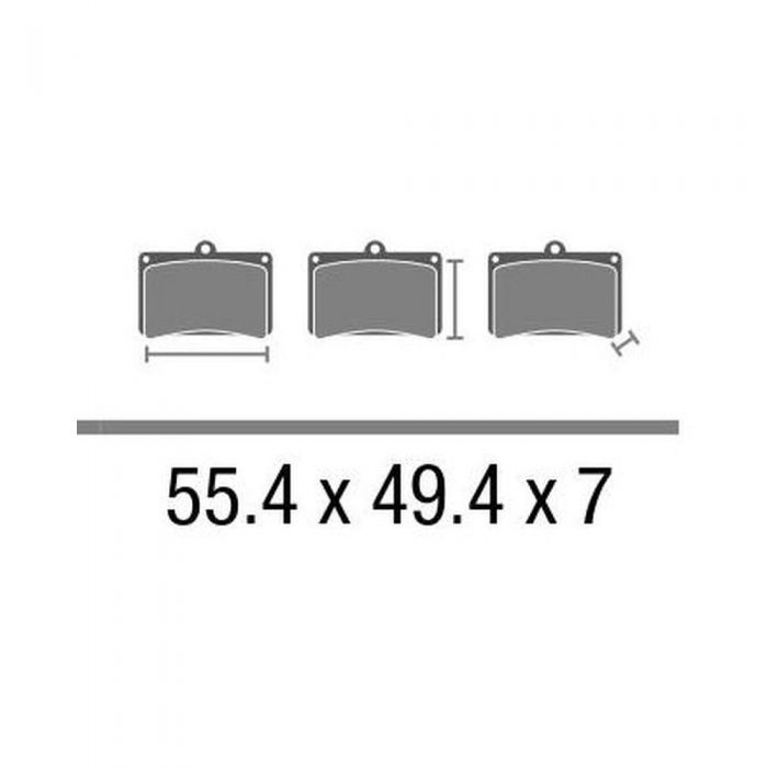 Set Pasticche Brembo 07047 Scooter Cc Nd