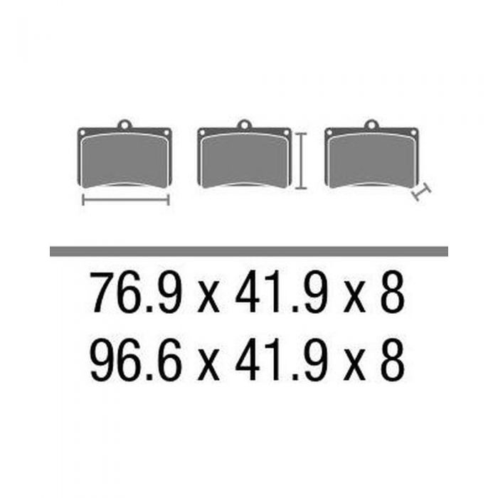 Set Pasticche Brembo 07076xs Sint. Scooter E Maxi Scooter Nd