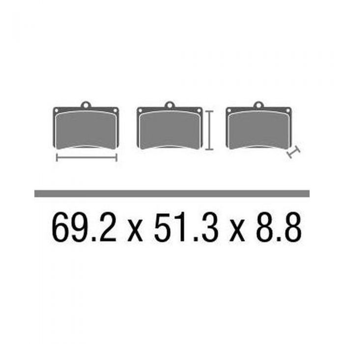 Set Pasticche Brembo 07077xs Sint. Scooter E Maxi Scooter