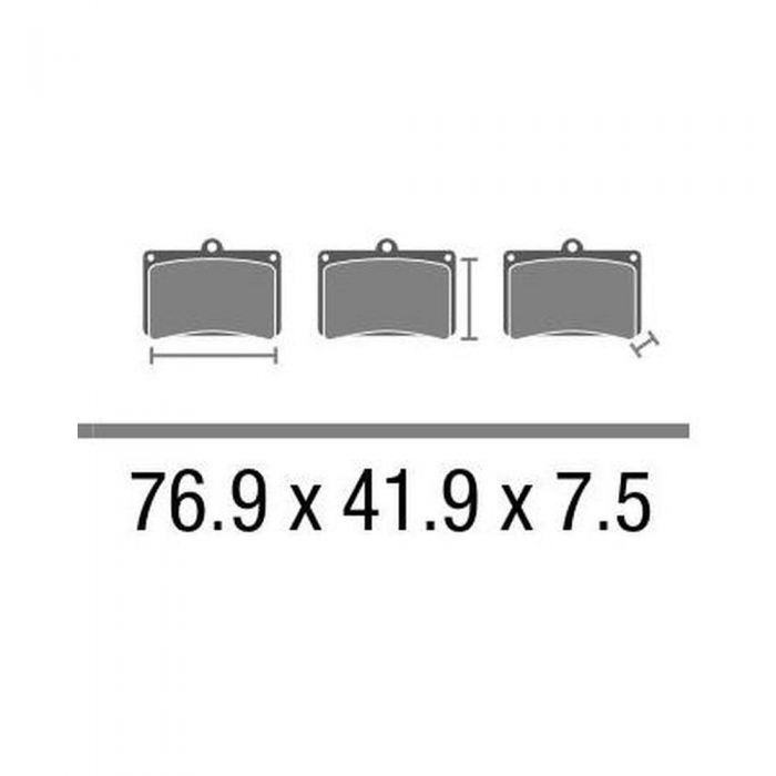 Set Pasticche Brembo 07080 Scooter Cc Nd