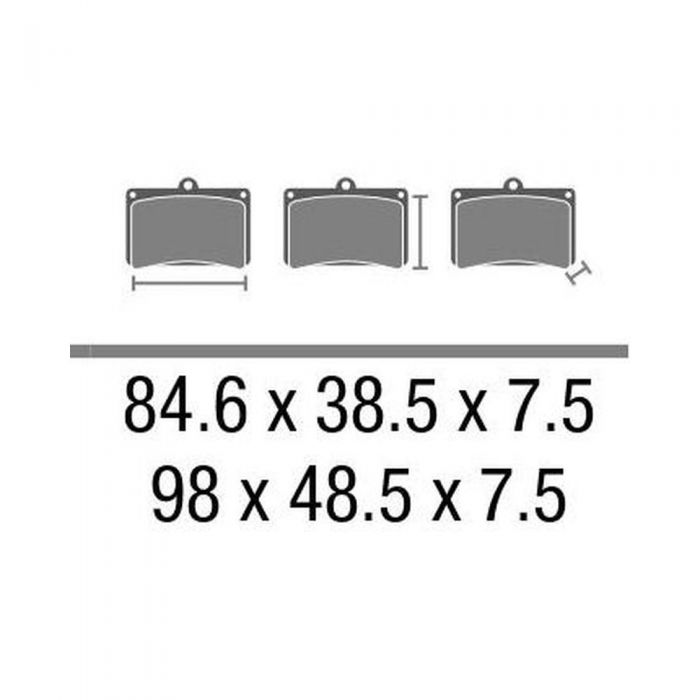 Set Pastiglie Brembo Organica Scooter 07113cc