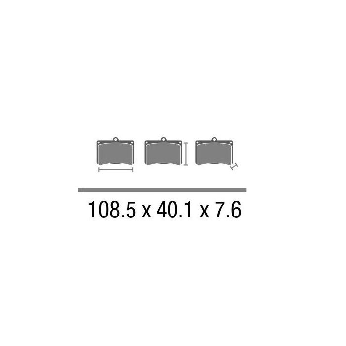 Set Pasticche Brembo 07bb0306 Cc Carbon Ceramica Nd