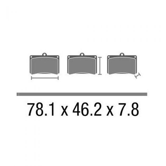 Set Pasticche Brembo 07gr06sa Sint. Road Ant. Nd