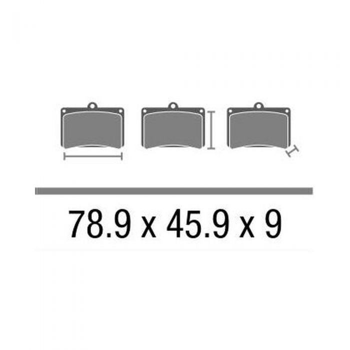 Set Pasticche Brembo 07gr64tt Carbon Ceramico Off-road Nd