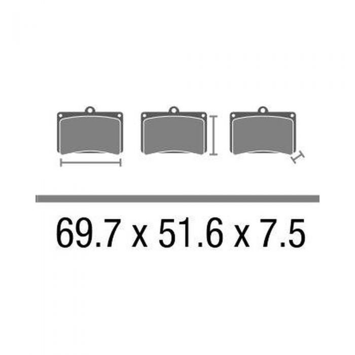 Set Pasticche Brembo 07gr72sa Sint. Road Ant. Nd