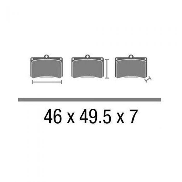 Set Pasticche Brembo 07hd08sp Sint. Road Post. Nd