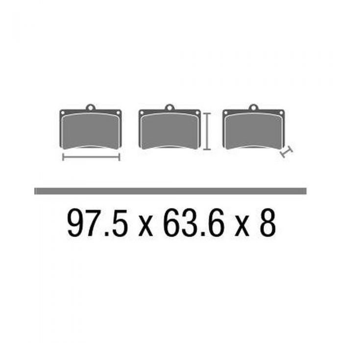 Set Pastiglie Brembo Organica 07hd18cc