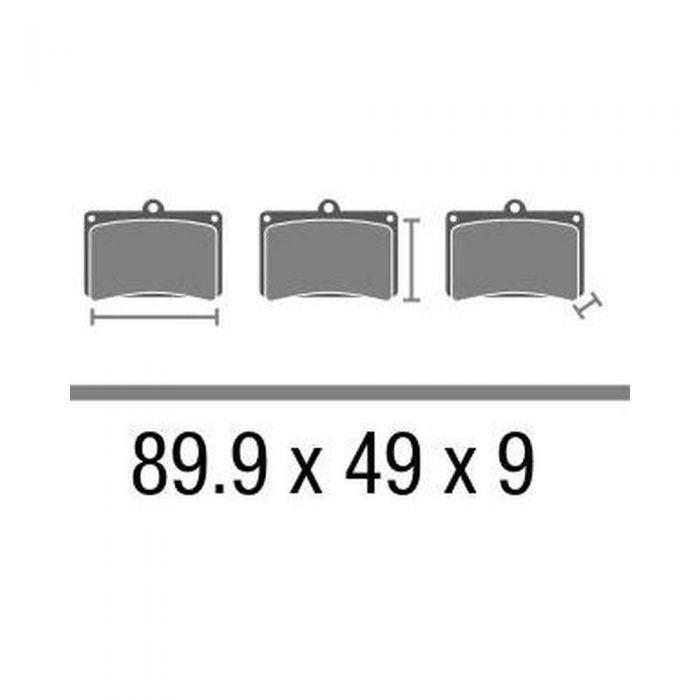 Set Pasticche Brembo 07ho18sp Sint. Road Post. Nd