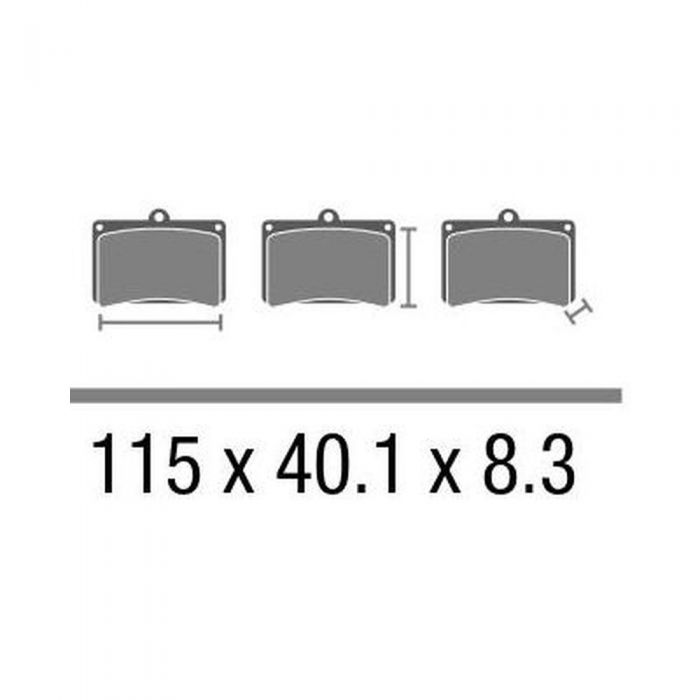 Set Pasticche Brembo 07ho43sp Sint. Road Post.