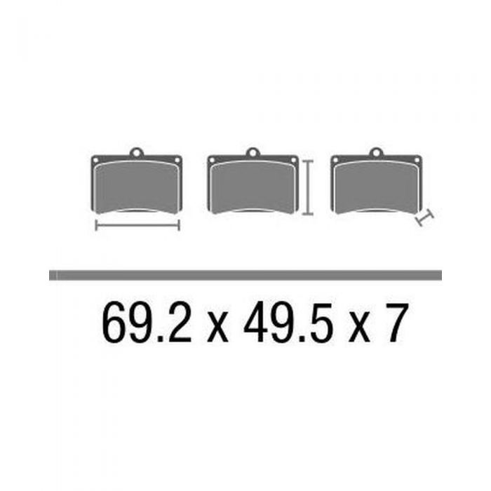 Set Pasticche Brembo 07ka23sa Sint. Road Ant.