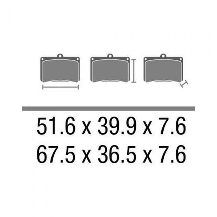 Set Pastiglie Brembo Sint. Off-road Racing 07ka27sx