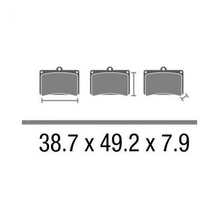 Set Pasticche Brembo 07su26sa Sint. Road Ant.