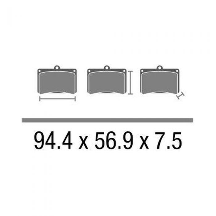 Set Pasticche Brembo 07ya0413 Cc Carbon Ceramica Nd