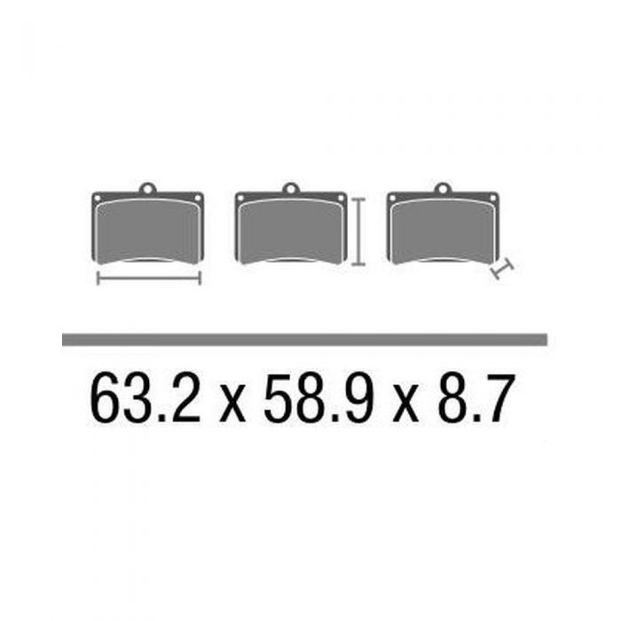 Set Pasticche Brembo 07ya40sp Sint. Road Post. Nd