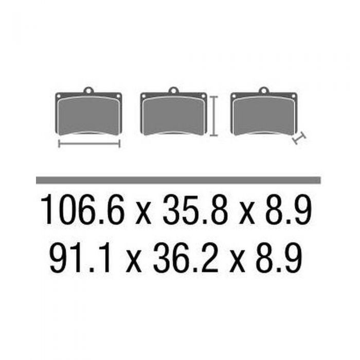 Set Pasticche Brembo 07ya50sx Sint. Off-road Motard Nd